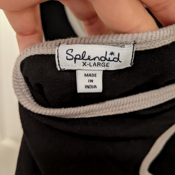 Splendid Black with grey trim halter tank top - XL - Picture 6 of 11